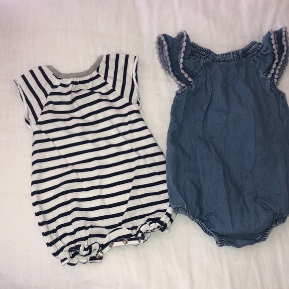 2 Baby Girl Rompers - Picture 4 of 4